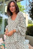 Ren Tiles of Marrakesh Smock Top Khaki